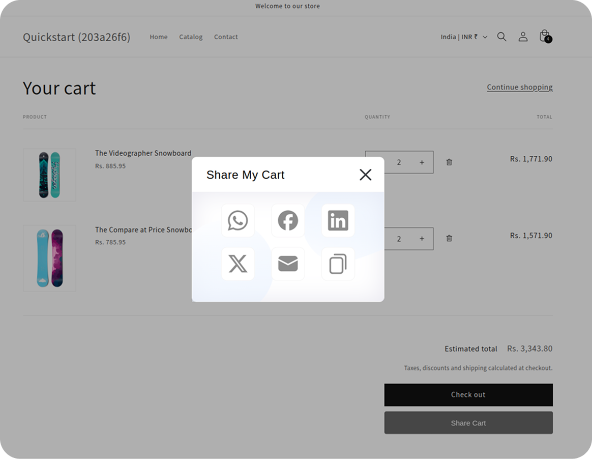 Enable and disable social networks easily