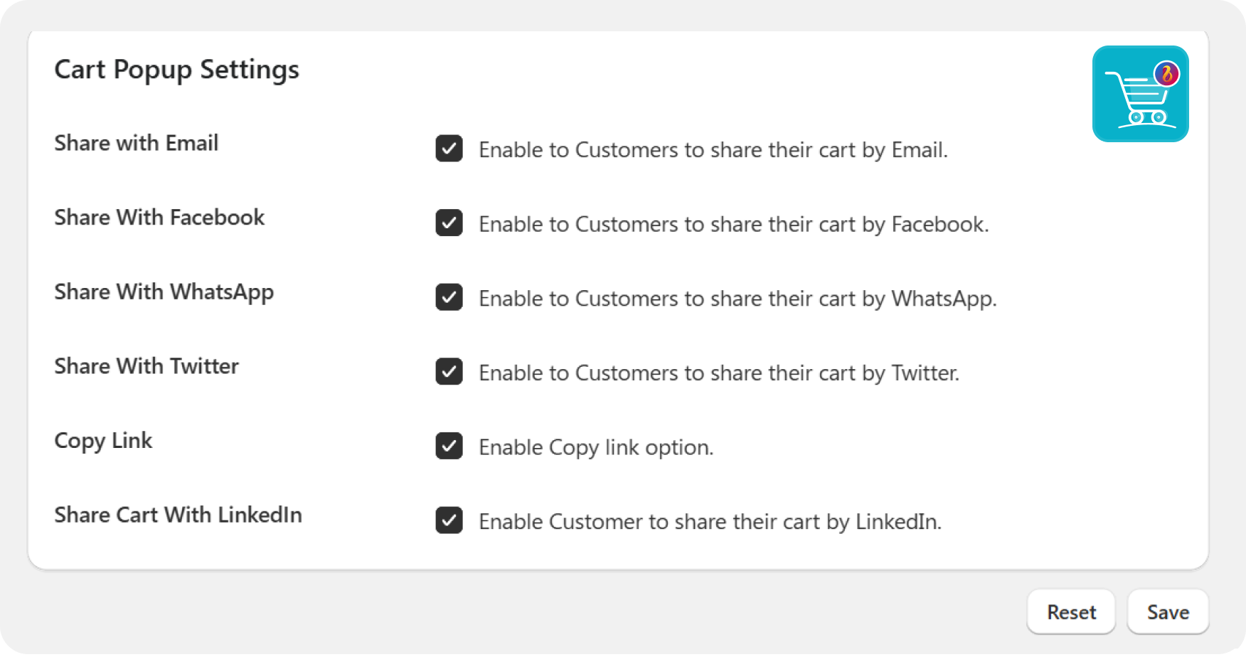 Saved carts for later